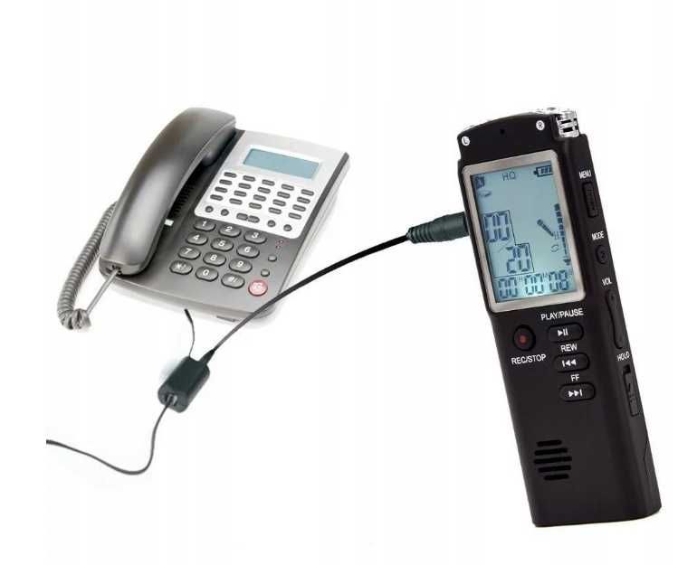 Dyktafon zestaw profesjonalny cyfrowy podsłuch audio 8gb ttst855