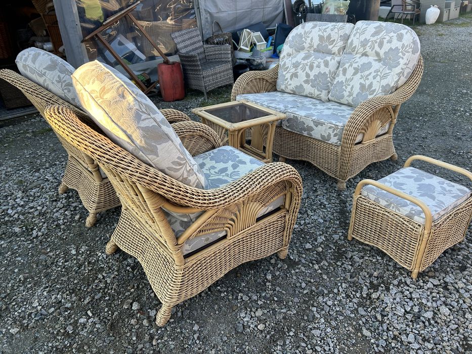 Zestawy ratanowe ogrodowe wiklinowe