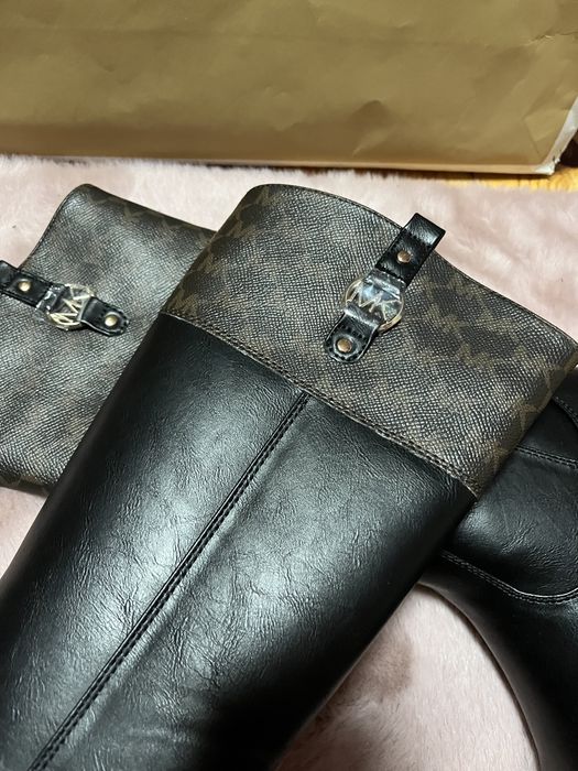 Michael Kors kozaki ender rozmiar 37 logowane monogram MK czarne