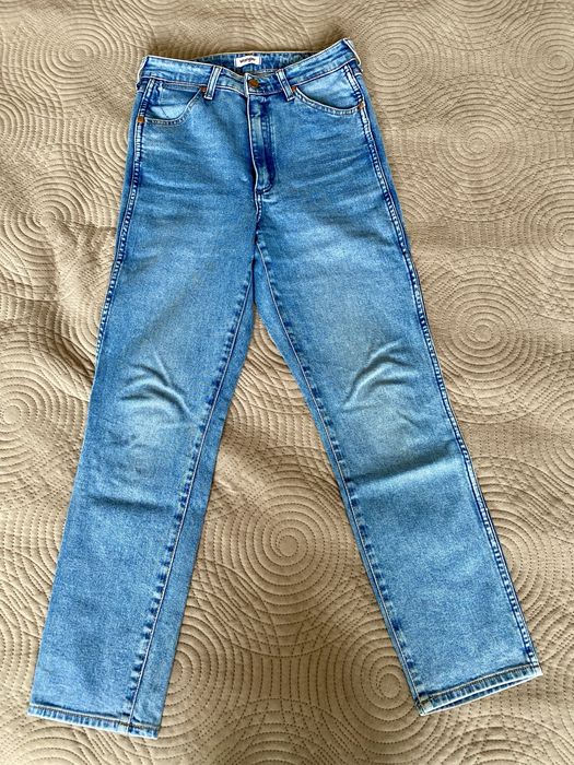 Spodnie jeansy Wrangler Walker high rise slim, W28, L32