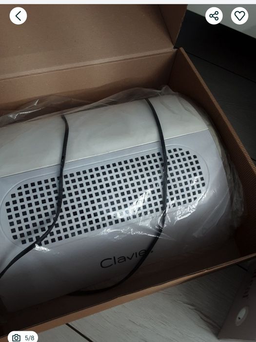 Clavier Pochłaniacz pyłu do paznokci NOWY Odpylacz 40 W mocny cichy