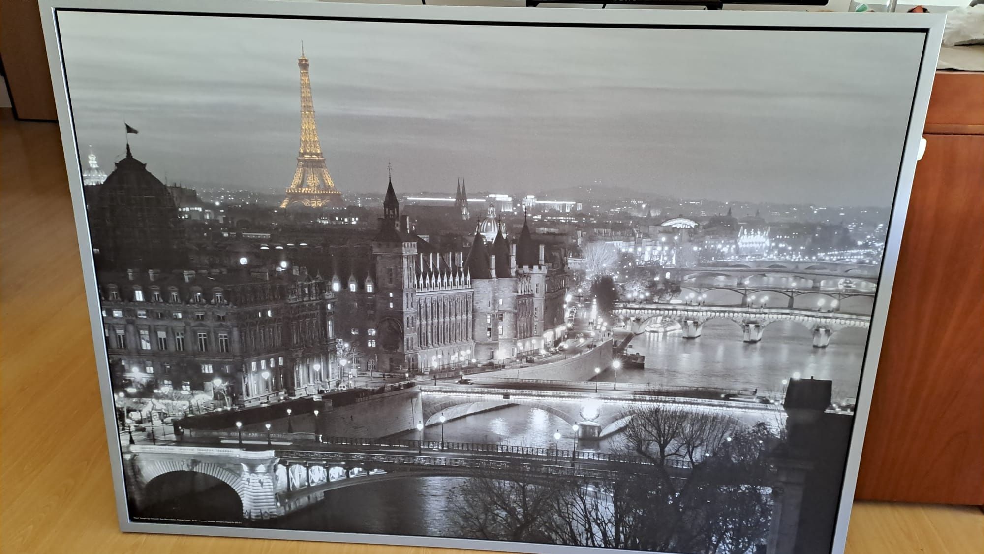 Quadro com paisagem de Paris