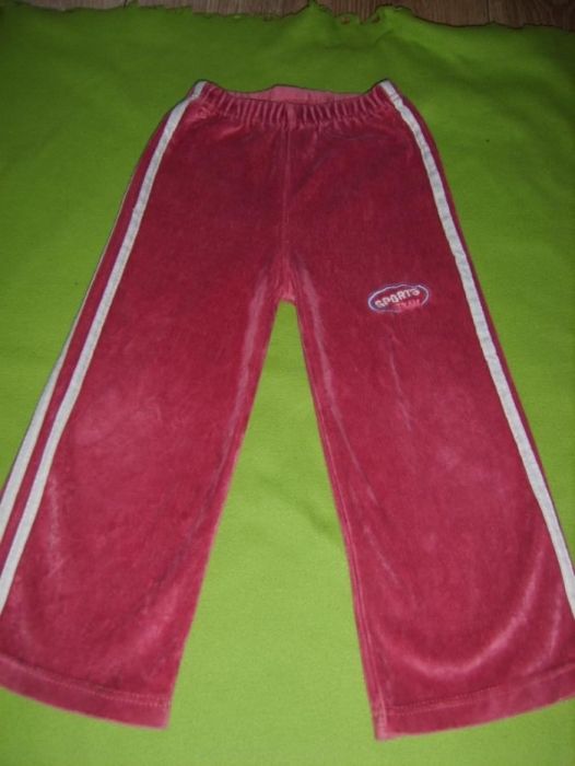 spodnie dresowe welurowe 98-104