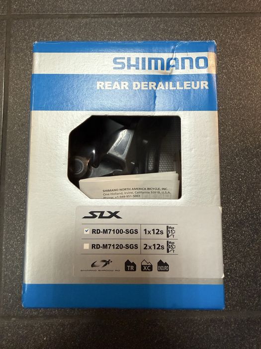 Przerzytka tył 12-rzędowa Shimano SLX RD-M7100-SGS