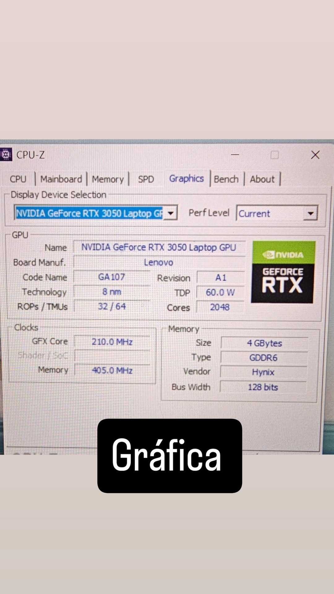 Portátil Lenovo Ideapad Gaming 3 15 ACH6