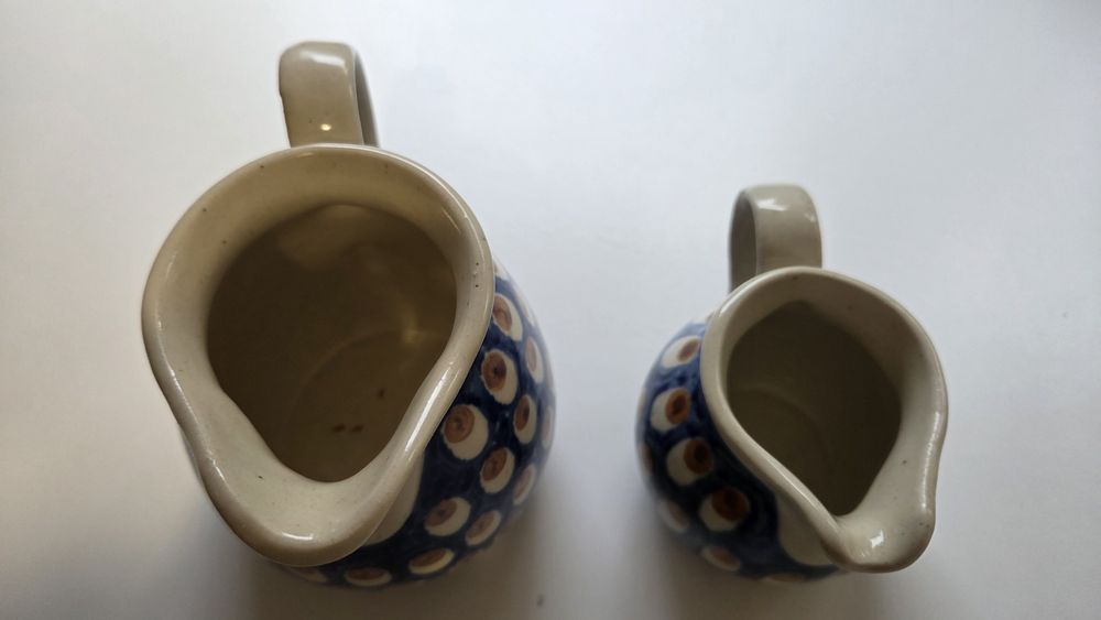 Dzbanek ceramiczny 2 sztuki stare PRL