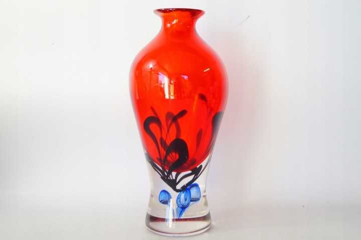 Szkło murano style glas piękny wazon
