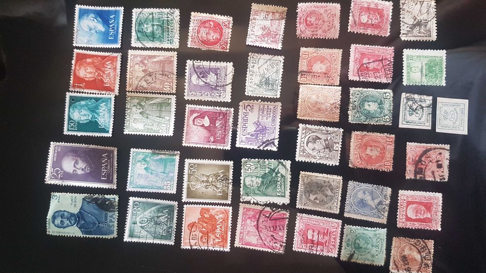 90 Selos de Espanha - Alguns Muito Antigos e Raros