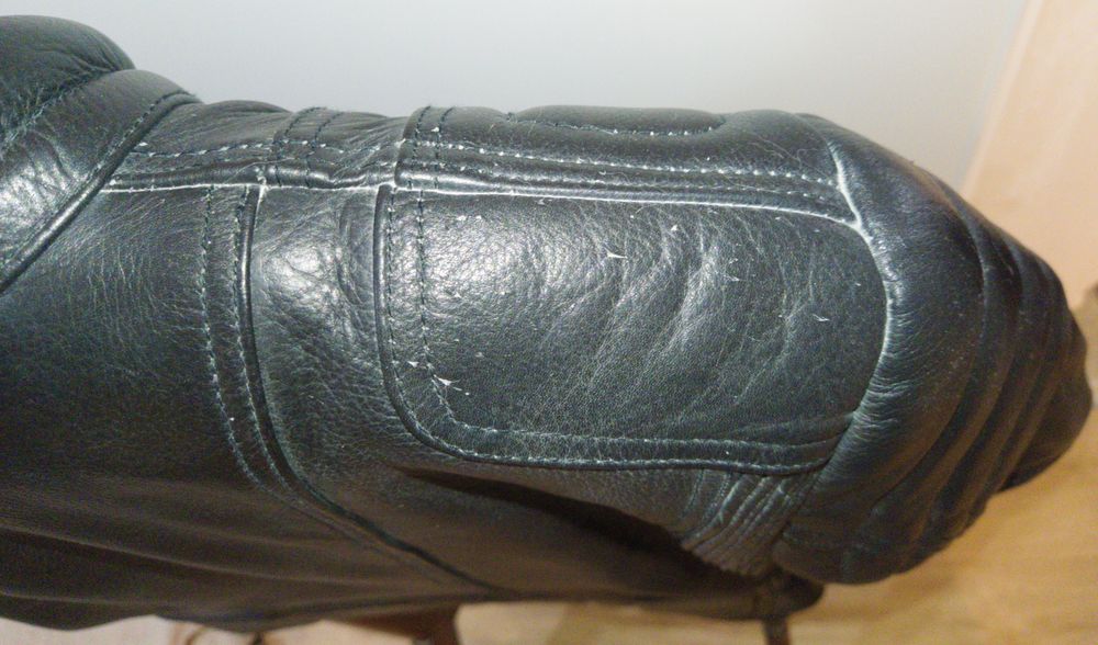 Casaco biker Couro preto