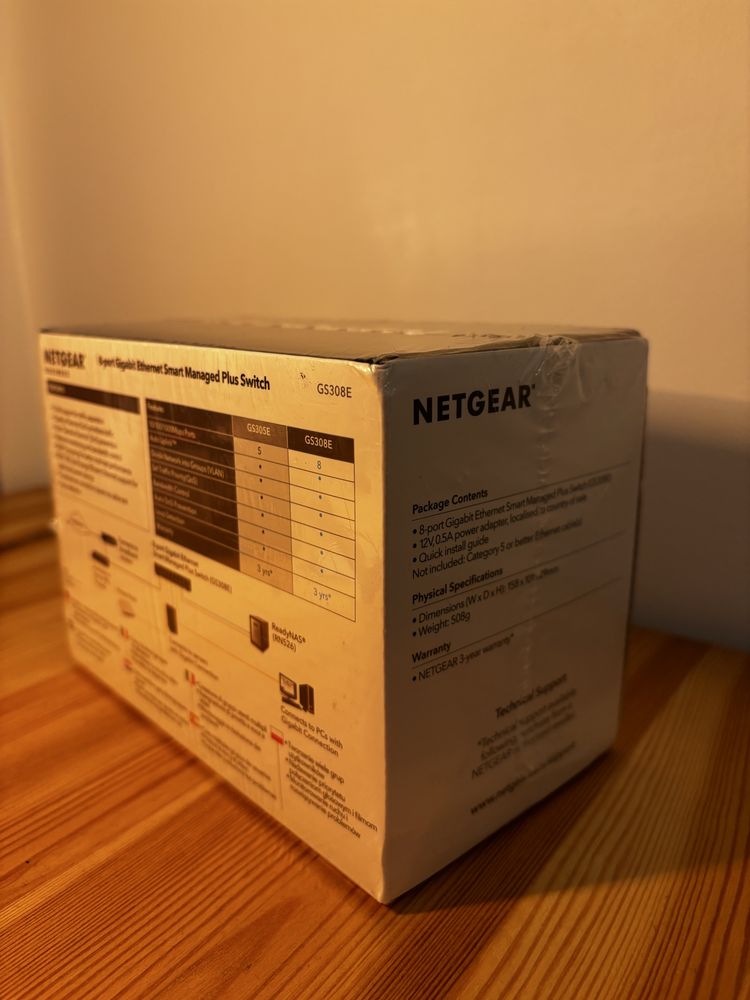 Switch de Rede Gerenciavél - Netgear GS308E