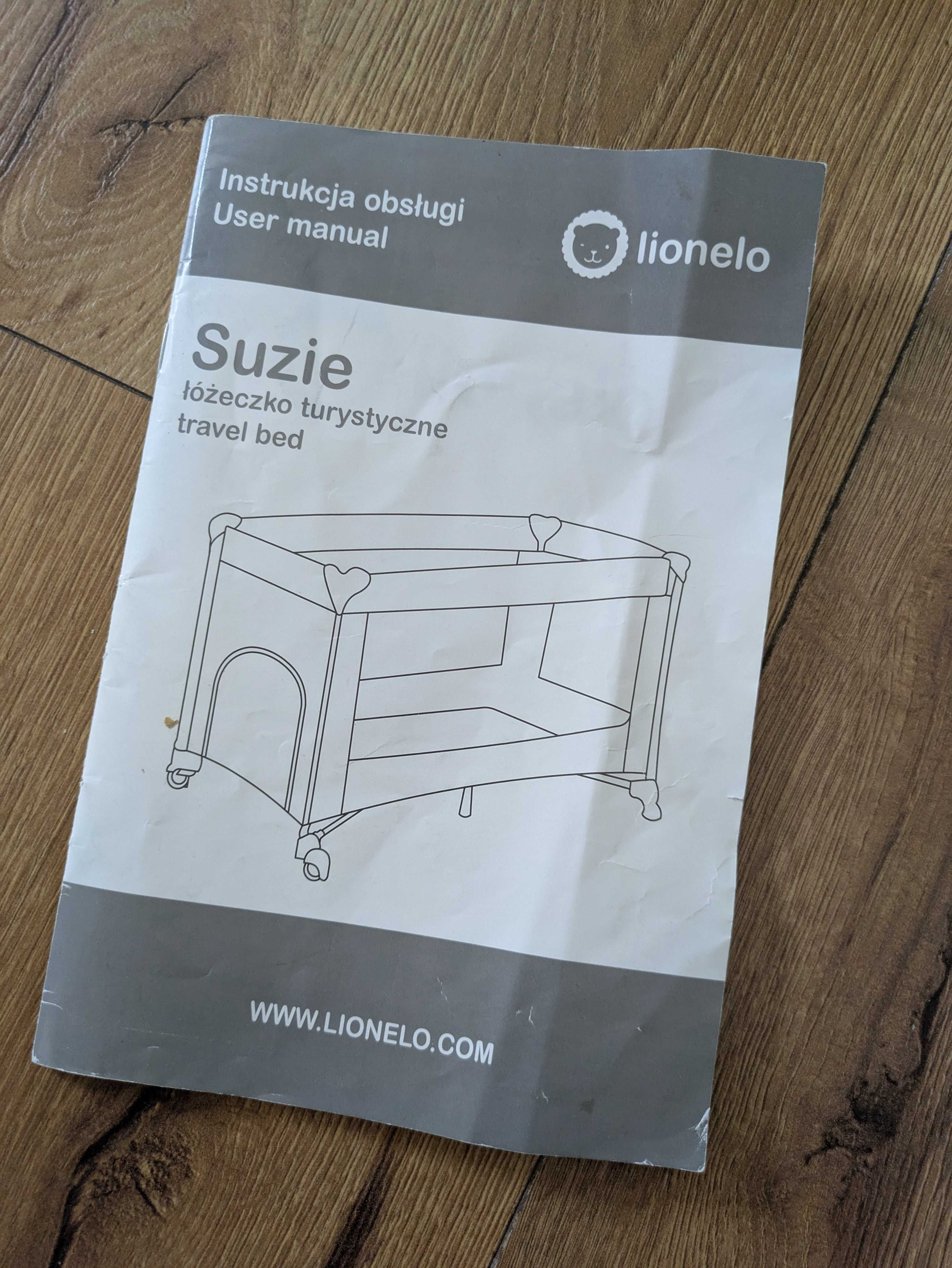 Łóżeczko turystyczne Lionelo Suzie 2w1 + materac 120 x 60cm (opcja)