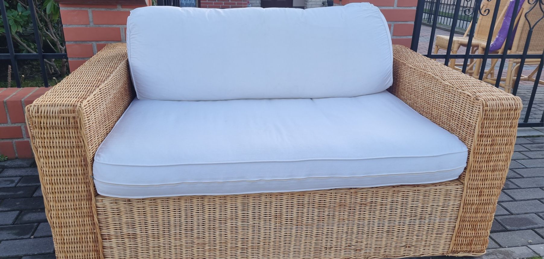 Sofa  kanapa rattan ratan wiklina