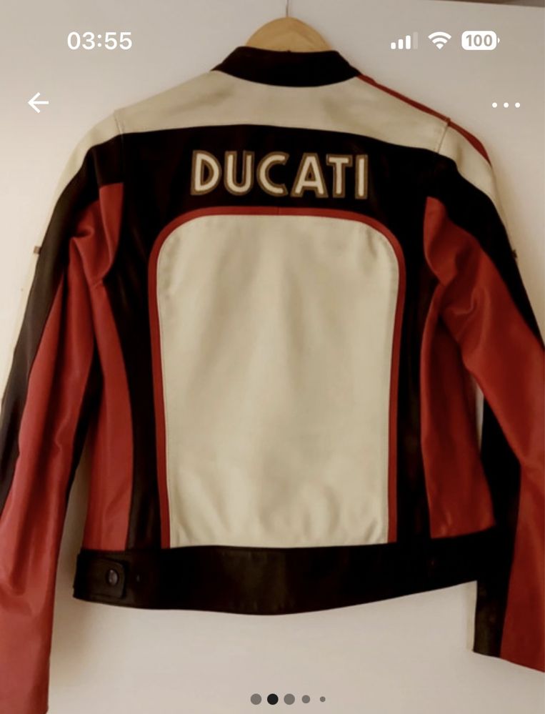 Casaca couro Ducati Dainese tam S(42 italiano)