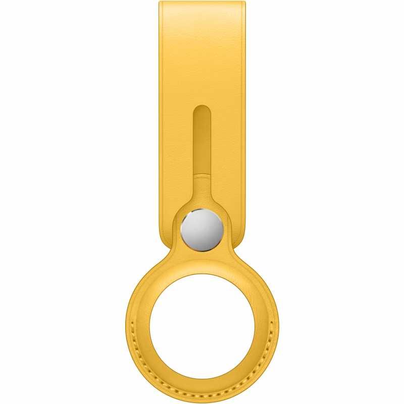 Etui skórzane z pętelką do Apple AirTag, Meyer Lemon