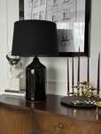 Zara Home lampa czarna duża ogromna glamour art deco