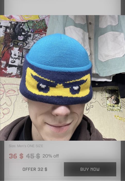 Шапка Lego Ninjago бини