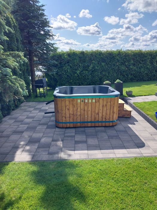 Balia prostokatna jacuzzi bania mazurska wanna ruska beczka