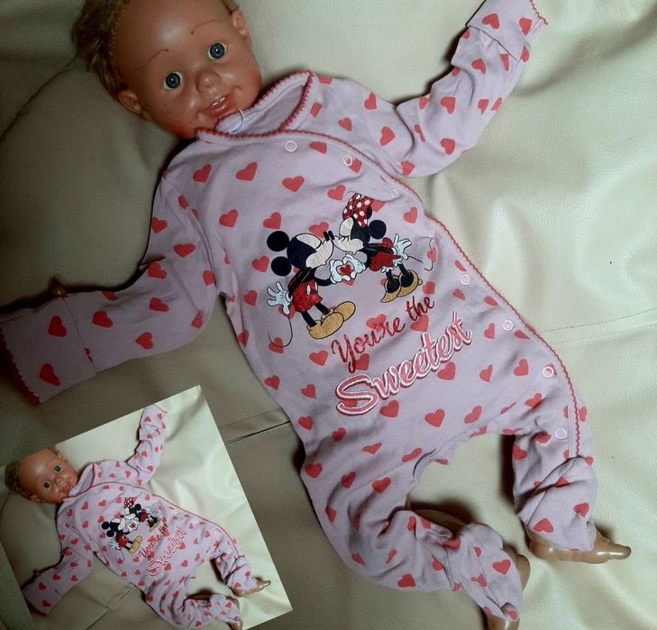 Zestaw roz 56/62 6 sztuk pajacyki mega paka komplet dziewczynka wypraw