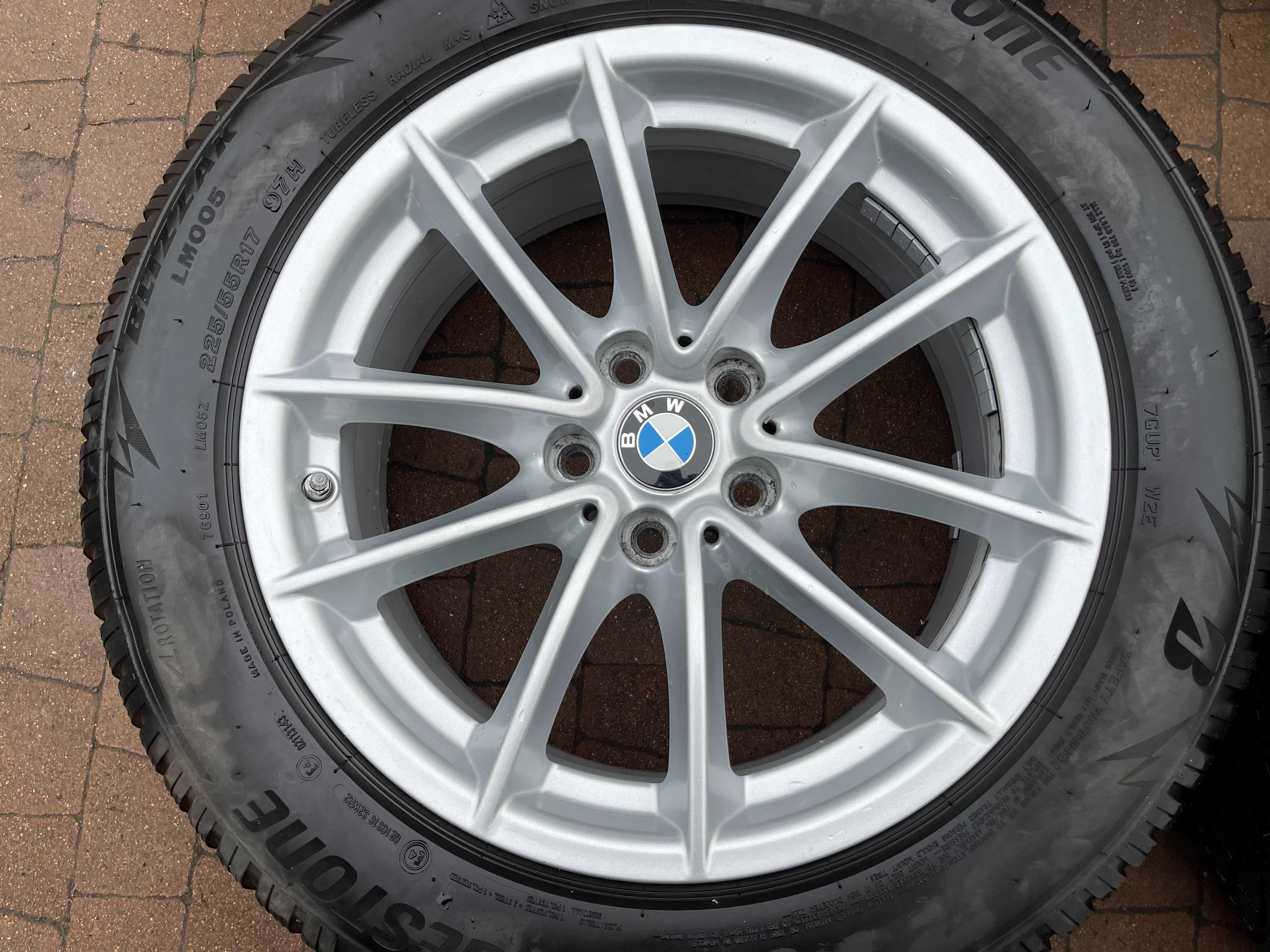 3696. Koła zimowe BMW 5 G30 oryginalne 5x112 ET27 225/55/17 2023r 8mm