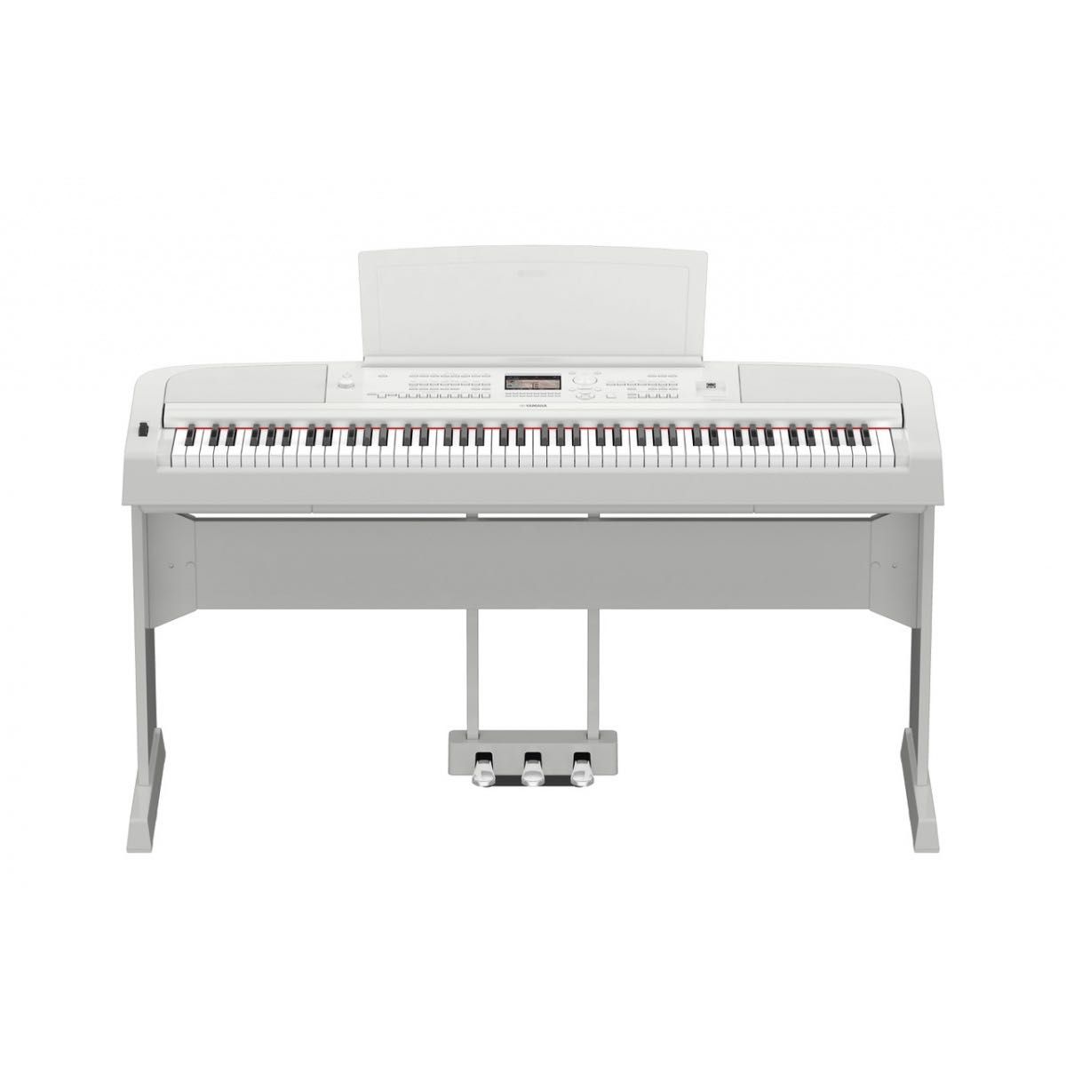 YAMAHA DGX 670 WH Statyw L300B Pedał LP-1