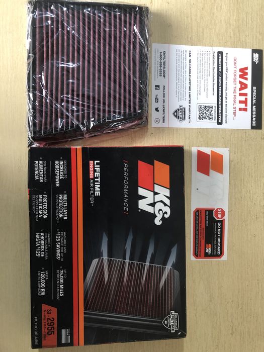 Новий повітряний фільтр K&N 33-2955