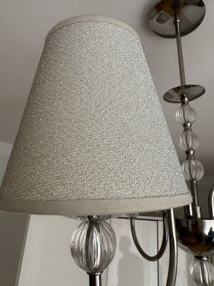 Lampa srebrna wisząca