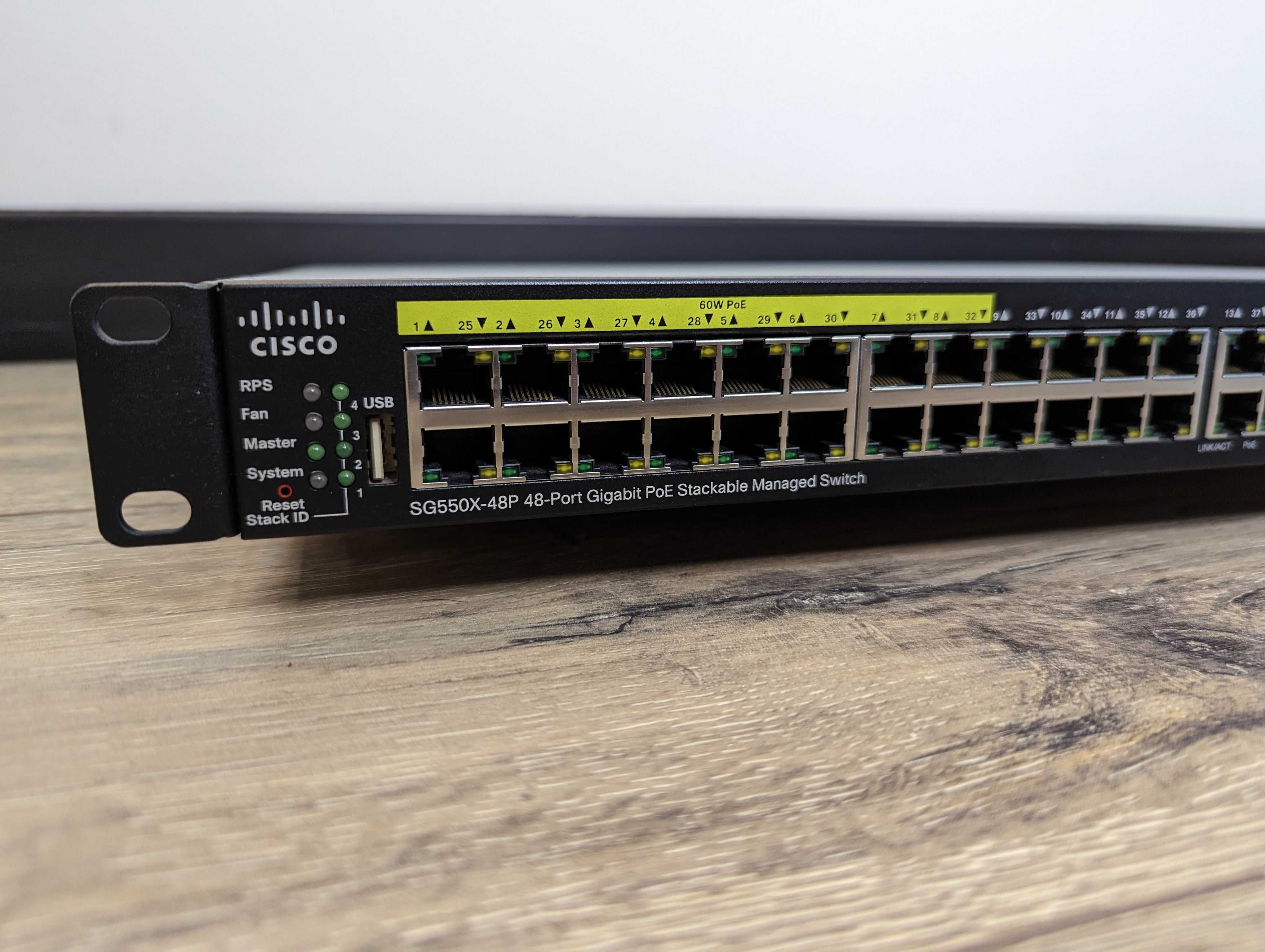 Cisco SG550X-48P Stackable Managed Switch | 48 Ports