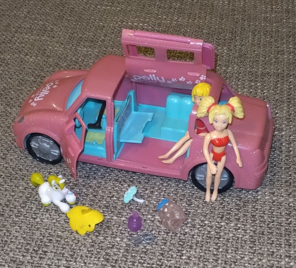 2 Polly Pocket com carro