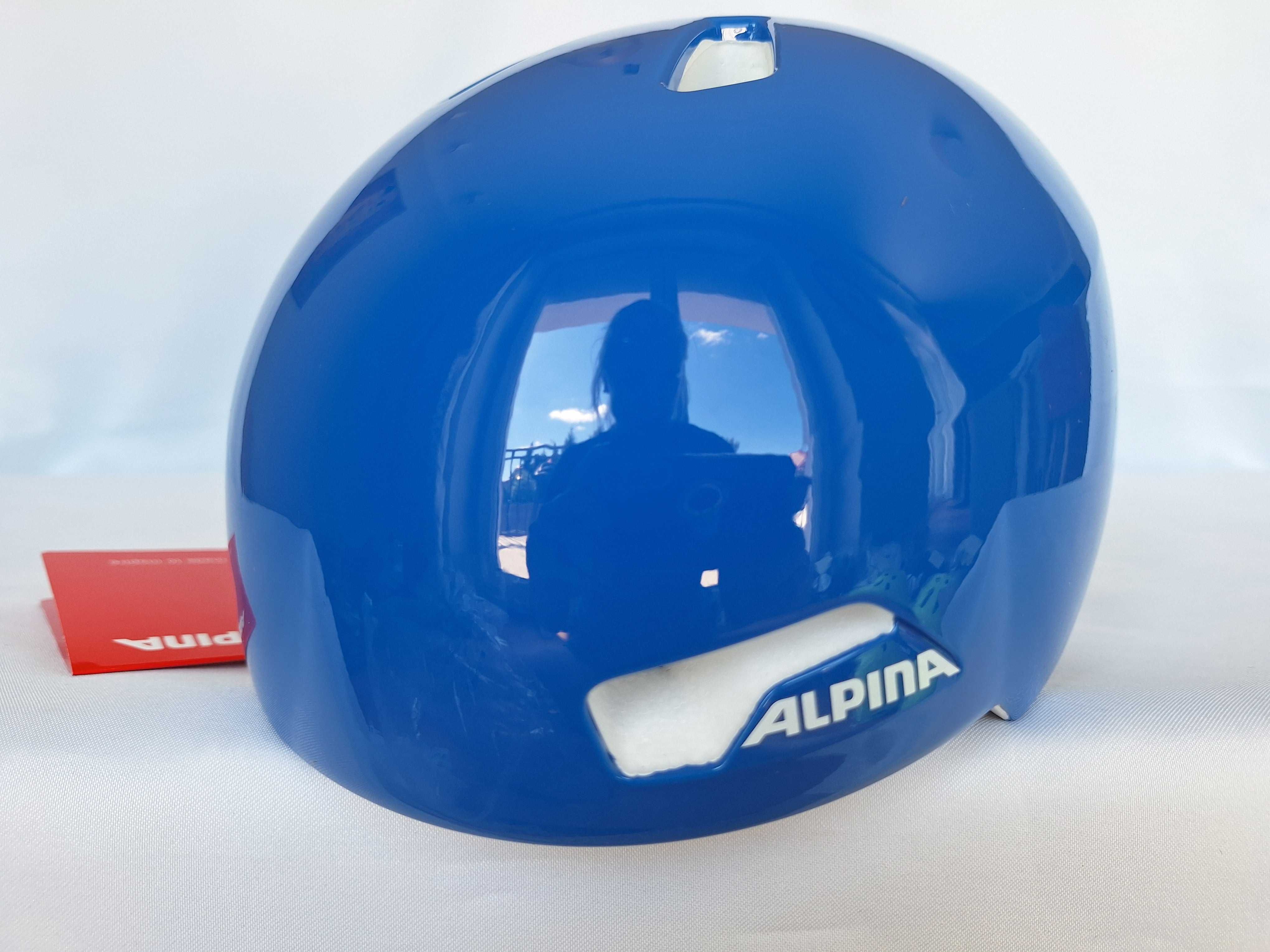 Kask rowerowy dziecięcy Alpina Hackney Blue Gloss XS/S 47-51cm