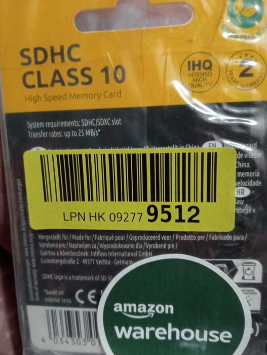 Karta pamięci SDHC CLASS 10 Intenso 32 GB, niebieska