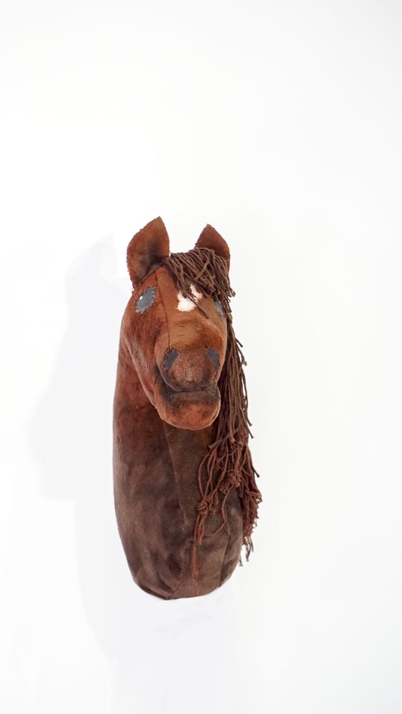Hobby horse koń na kiju brązowy kasztan rudy łaciaty hob