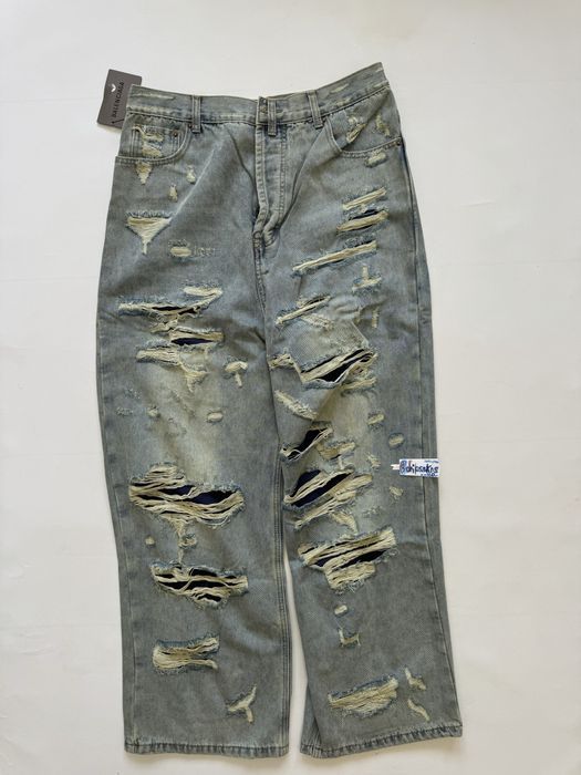 джинсы Balenciaga Destress Jeans порваные
