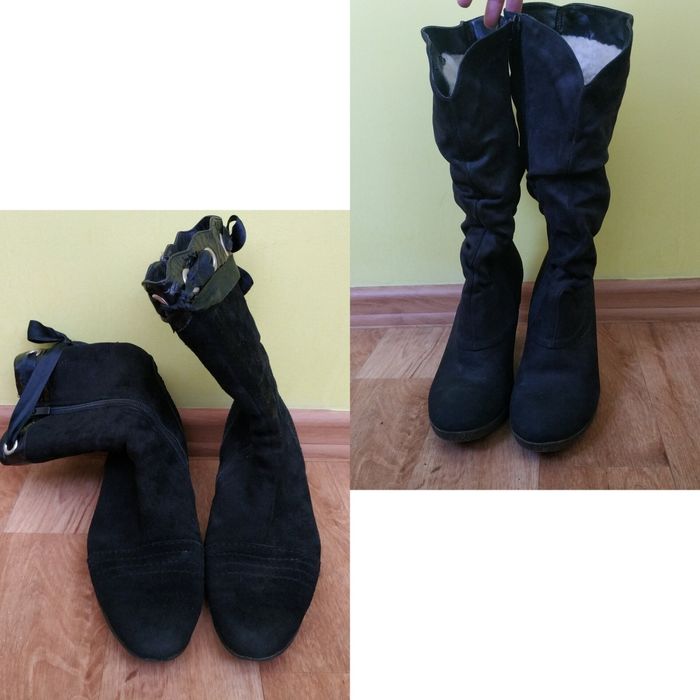 Жіночі сапожки 39 розмір ботінки сапоги зима взуття зимові