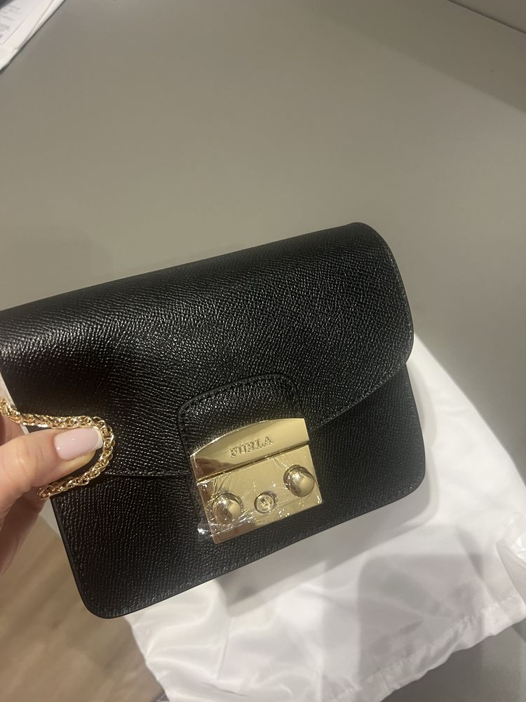 Сумка furla оригінальна (чорна,біла, коричнева, пудра)