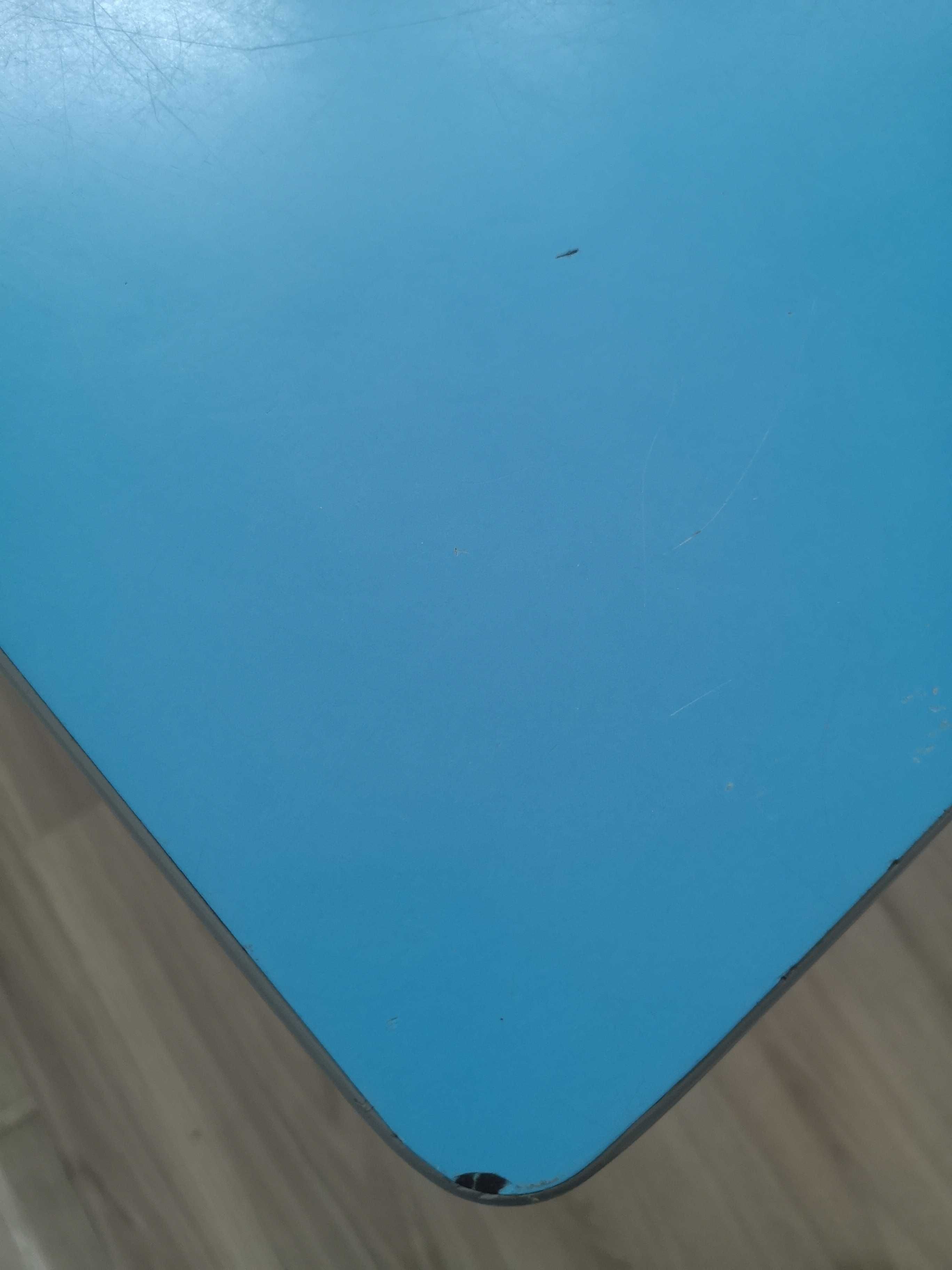 Stół patyczak reto vintage prl niebieski 60x120x75