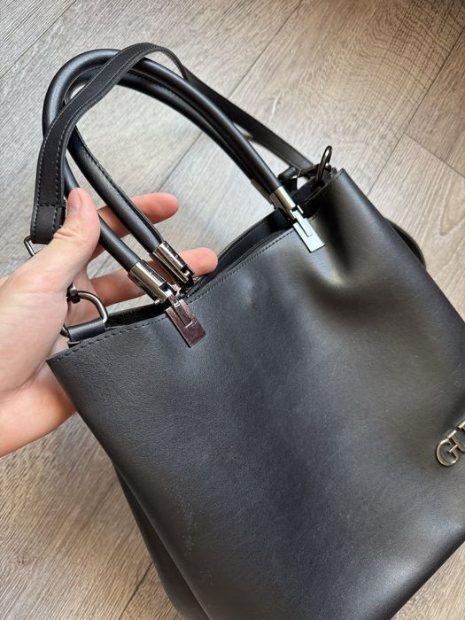 сумка guess гес оригинал кожаная через плече