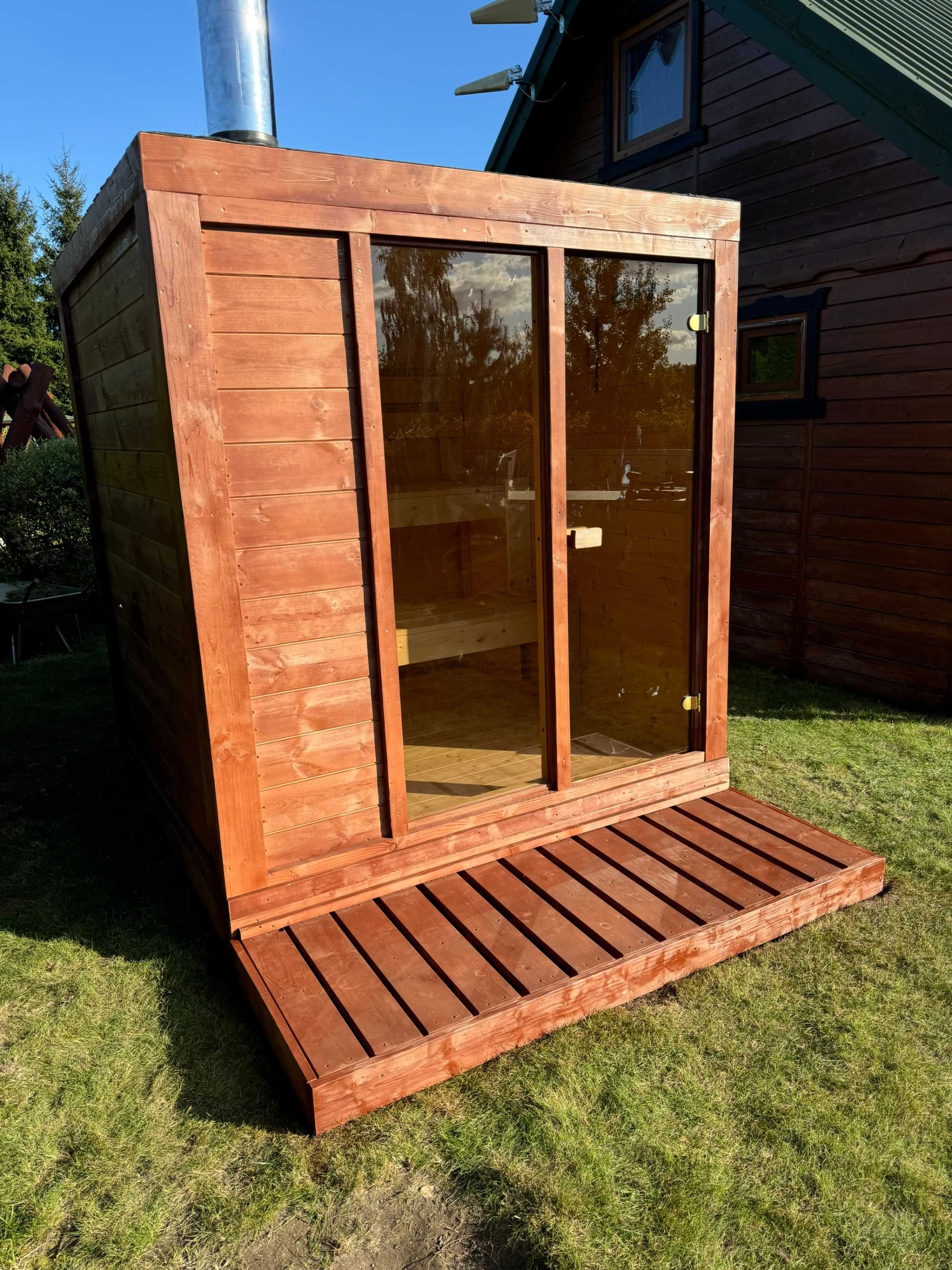 Sauna Ogrodowa , sauna model S DLA 3-5 OSÓB montaż cały kraj