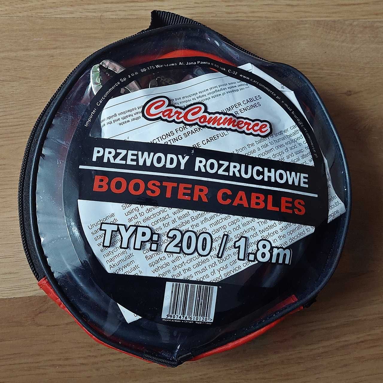 Nowe przewody rozruchowe typ: 200 A/1,8m