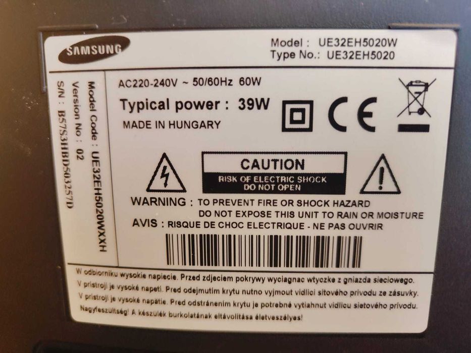 Telewizor Samsung UE32EH5020H 39W