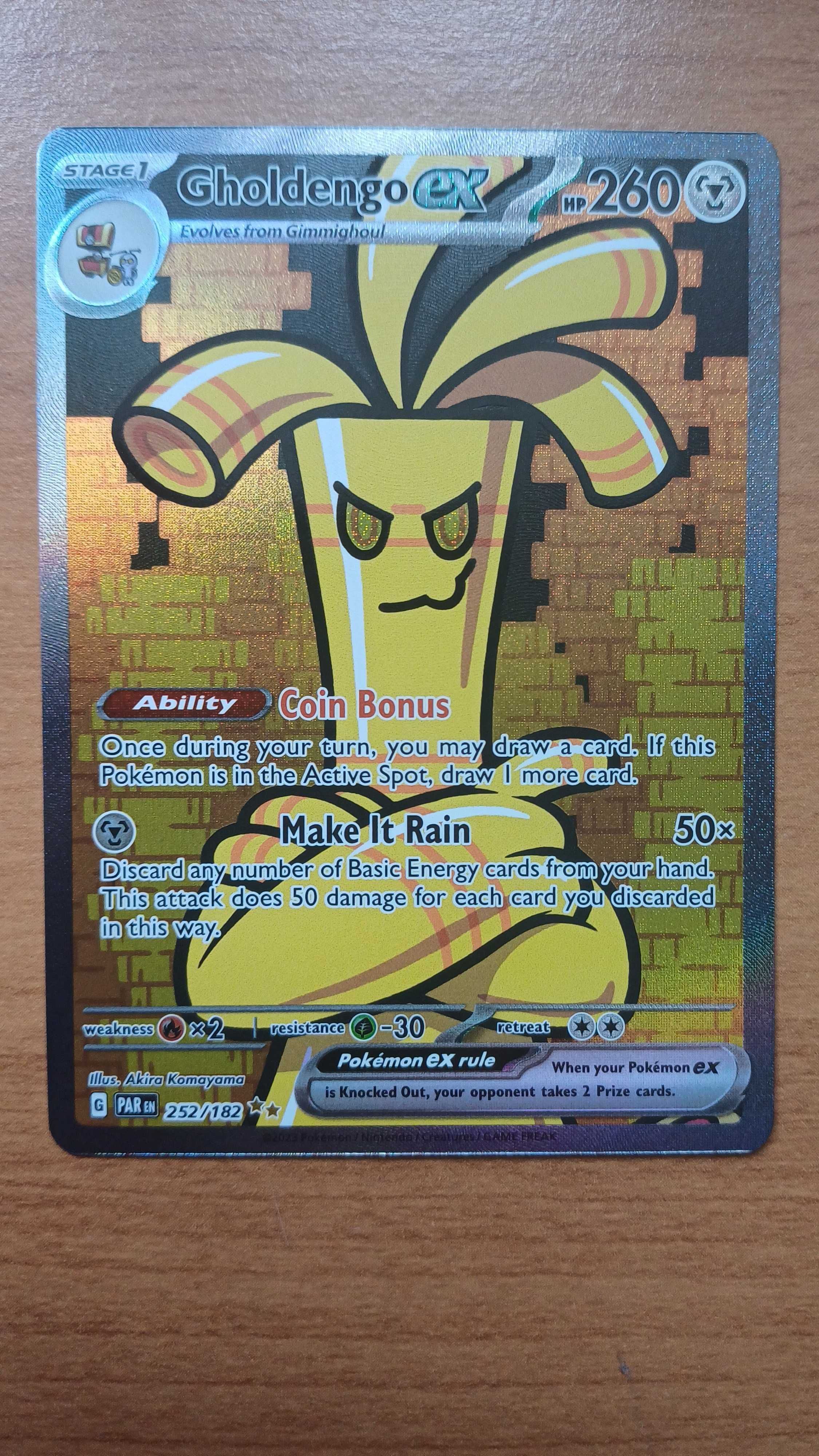 Pokemon TCG - Gholdengo ex [PAR 252/182] - SIR Near Mint