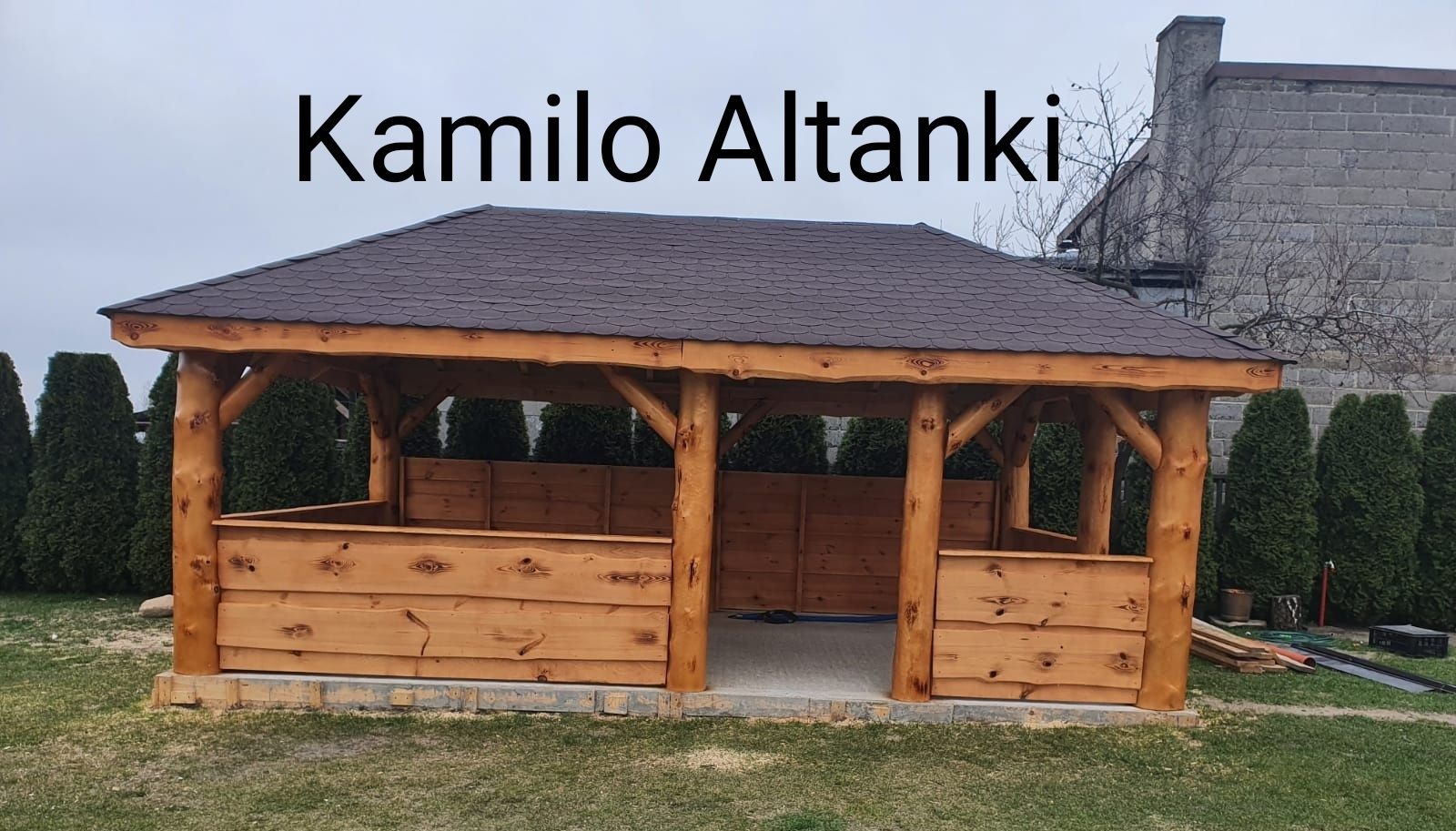 Altanka Ogrodowa na grubym balu