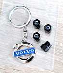 NOWY Breloczek VOLVO srebrny brelok do kluczy kluczyka zestaw