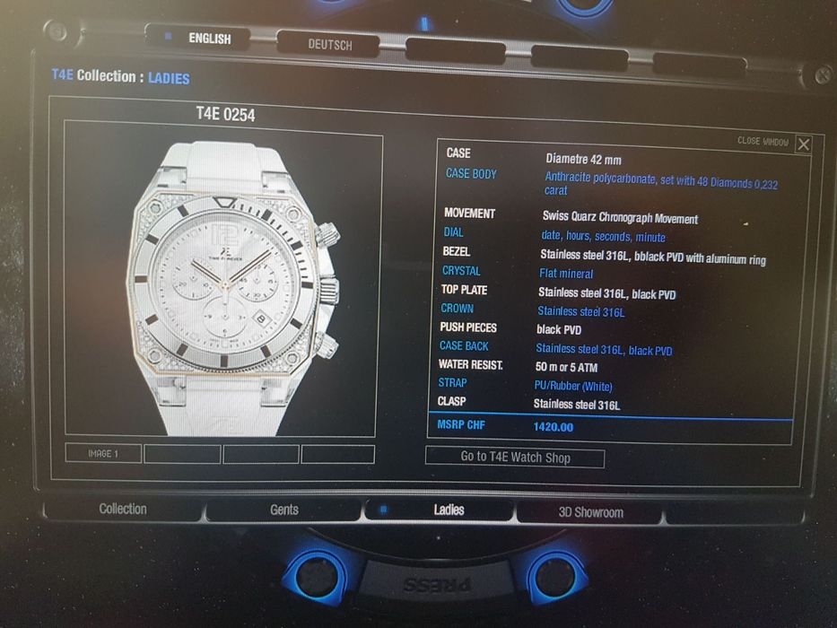 Szwajcarski Zegarek z brylantami marki Time 4 Ever-/T4E/