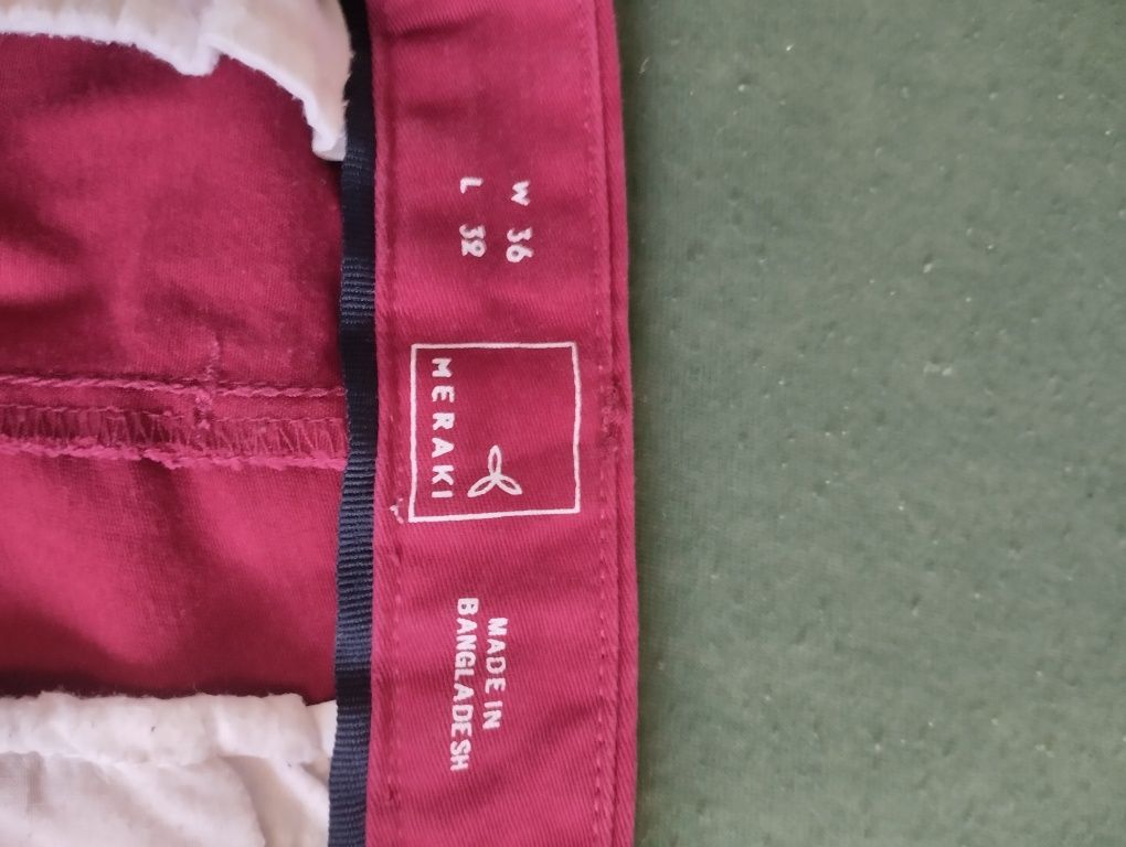 Spodnie męskie chinos W36 L32 Meraki XL