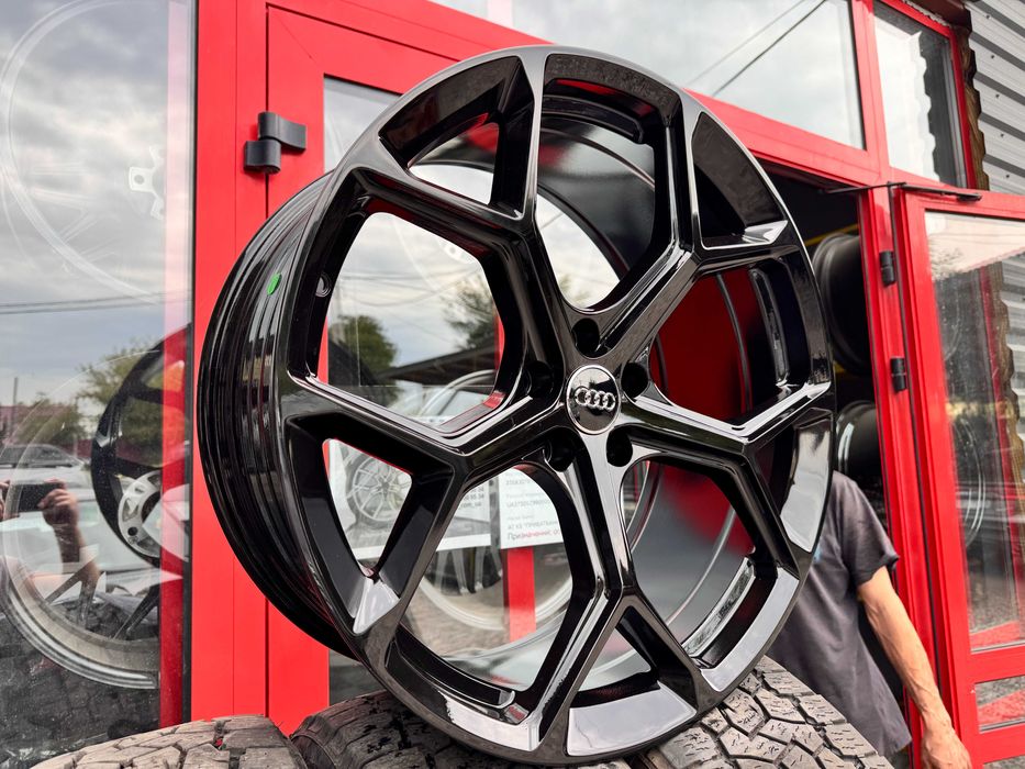 Нові Чорні титани R21 5x112 9j e31 Audi Q7 Q8 RS Sline VW Touareg A6