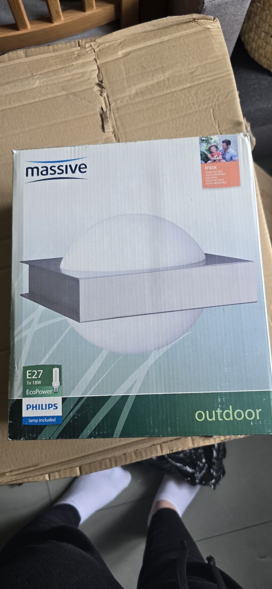 Kinkiet zewnetrzny philips massive