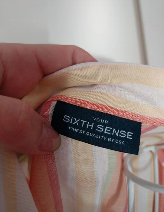 Blazer riscas | manga 3/4 | Sixth Sense by C&A | Tamanho M/L