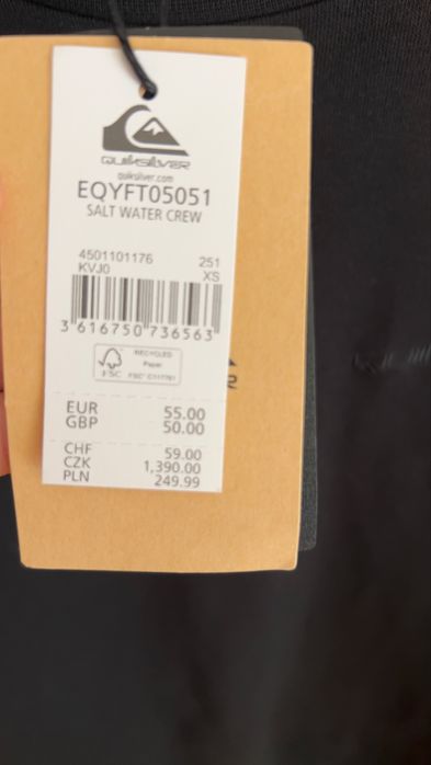 Sweater Quicksikver XS preto