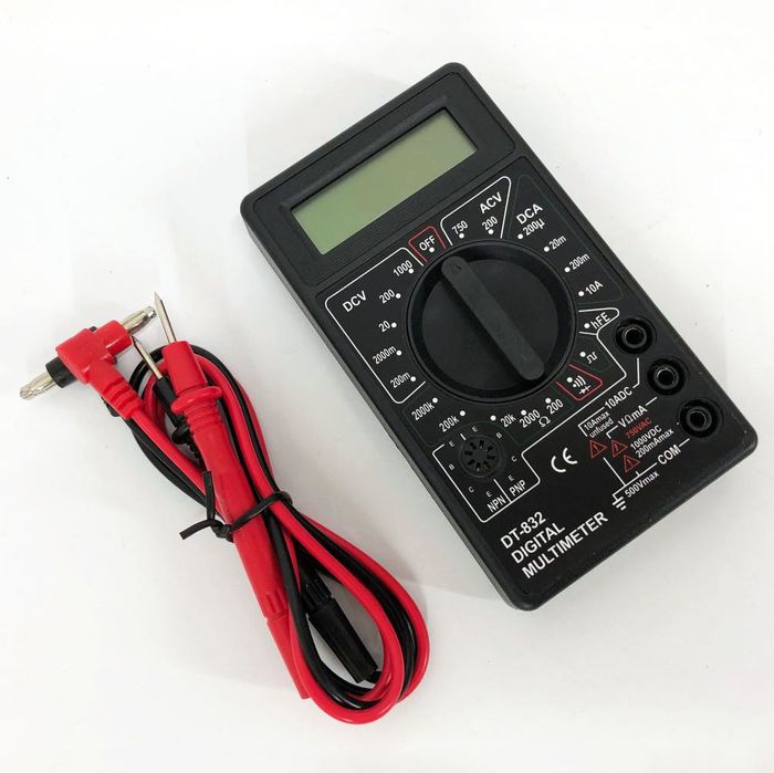 Мультиметр цифровий тестер Digital DT-832 зі звуковим дзвінком, тестер