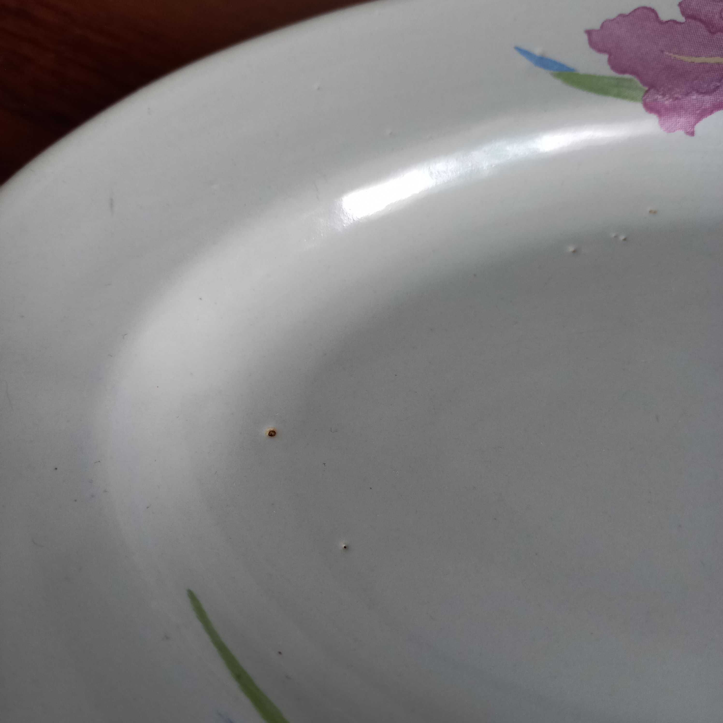 Półmiski Porcelit Tułowice stare ręcznie malowane.